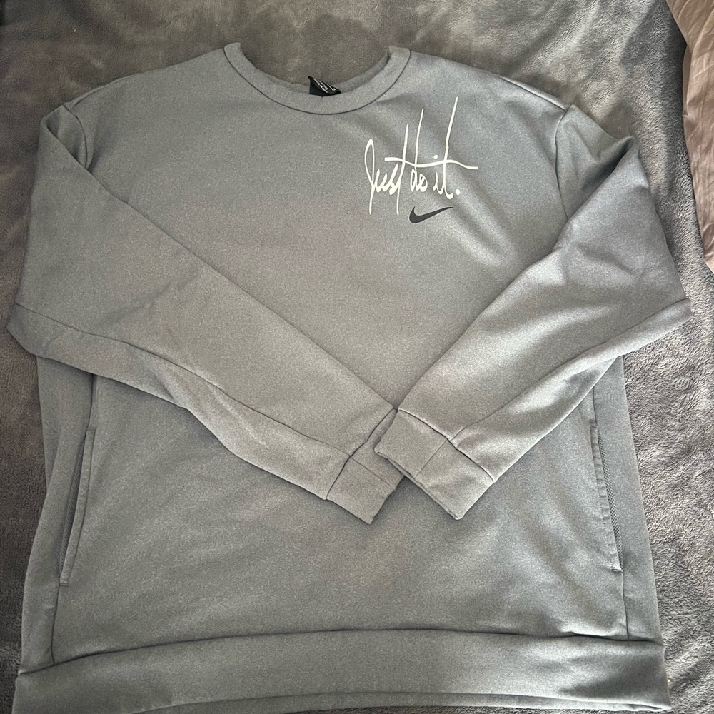 Nike Gray Sweatshirt - Just Do It